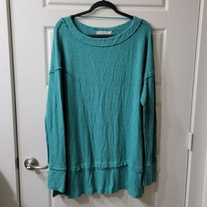 We The Free Waffle Knit Long Sleeve Top